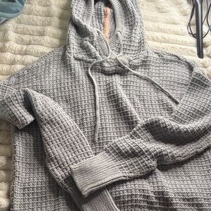Victoria's Secret Heather Gray Hooded Sweater